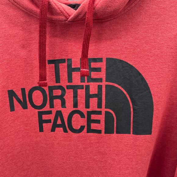 The North Face Hoodie Mens Large Red Pullover Sweatshirt Logo Casual Soft Fleece - Picture 6 of 9